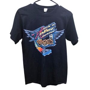 Discontinued Disney Parks Rock n Roller Coaster Starring Aerosmith Black Tee S